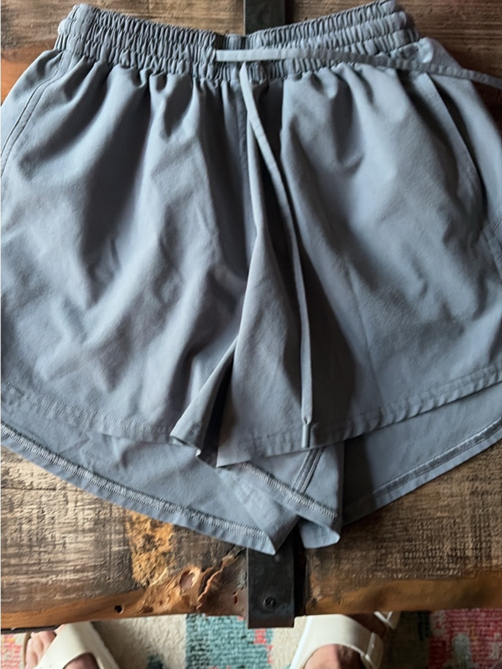 lululemon athletica pace rival solar gray Shorts with Drawstring